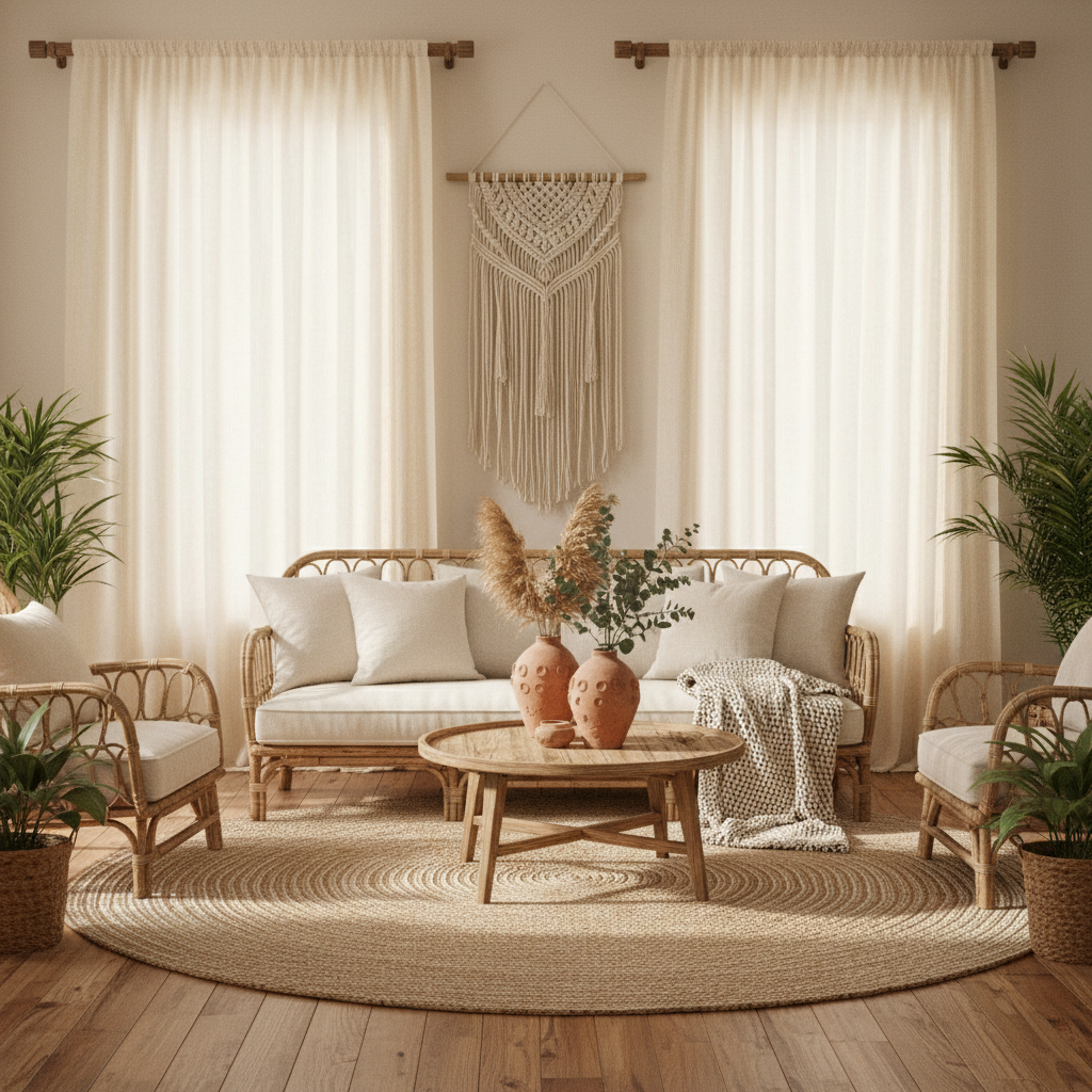 How to Nail the Boho Linen Curtains Look in Your Living Room (Without Losing That Farmhouse Feel)
