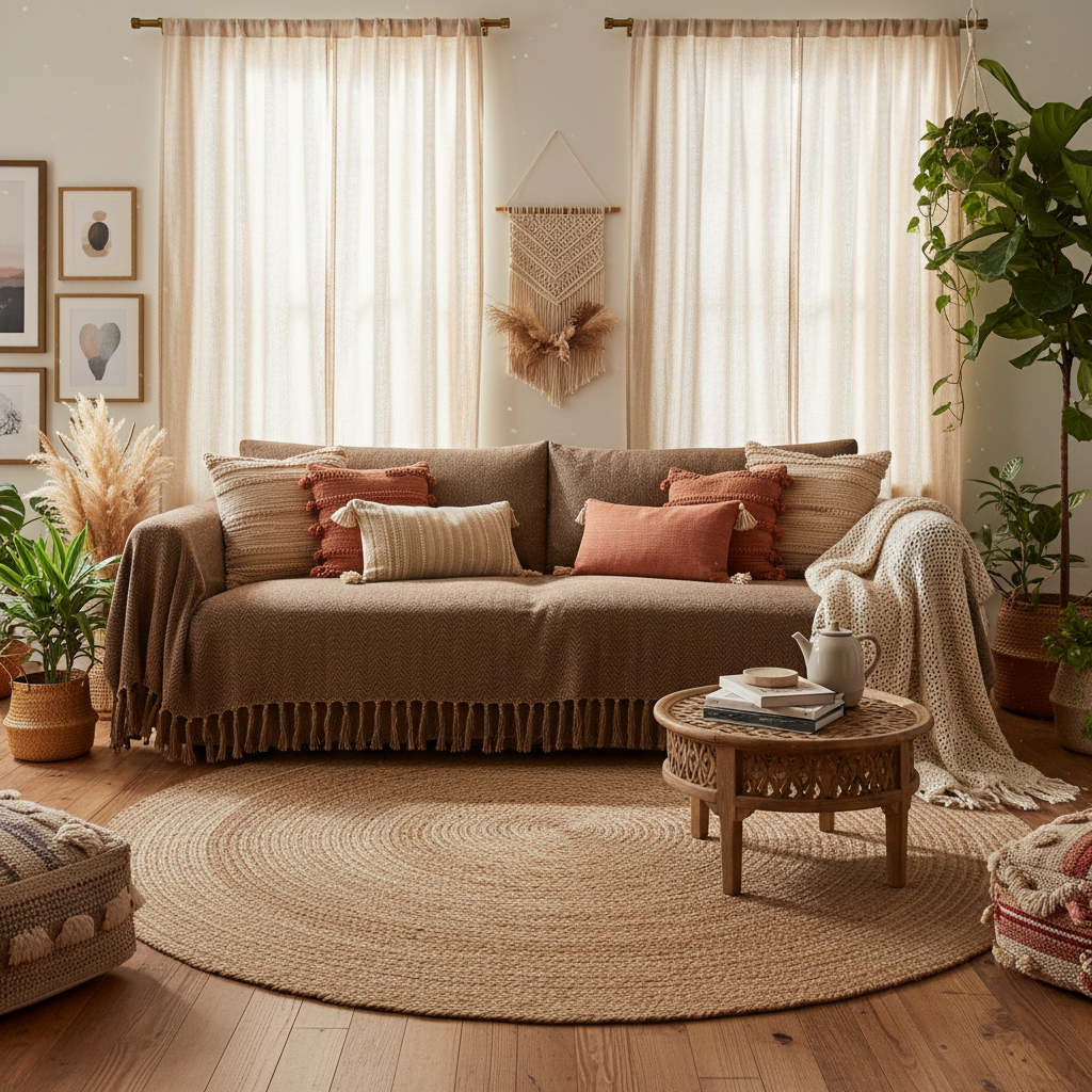 Boho Tassel Sofa Cover Living Room Decor on a Budget: How to Get a Stylish, Pet-Proof Couch Without Spending $500