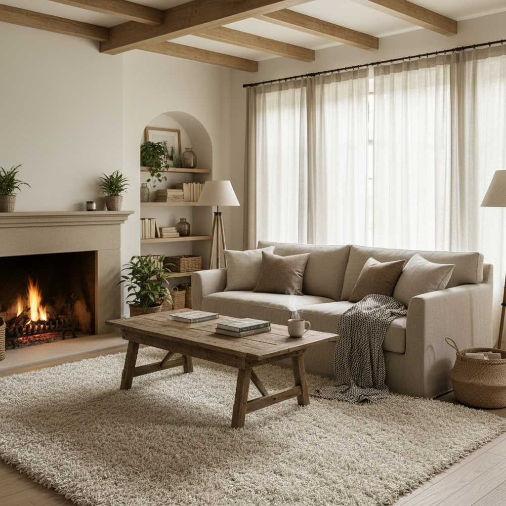 Soft Shaggy Rug in a Large Cozy Living Room: A Room-by-Room Guide to Choosing the Right Pile, Size, and Style
