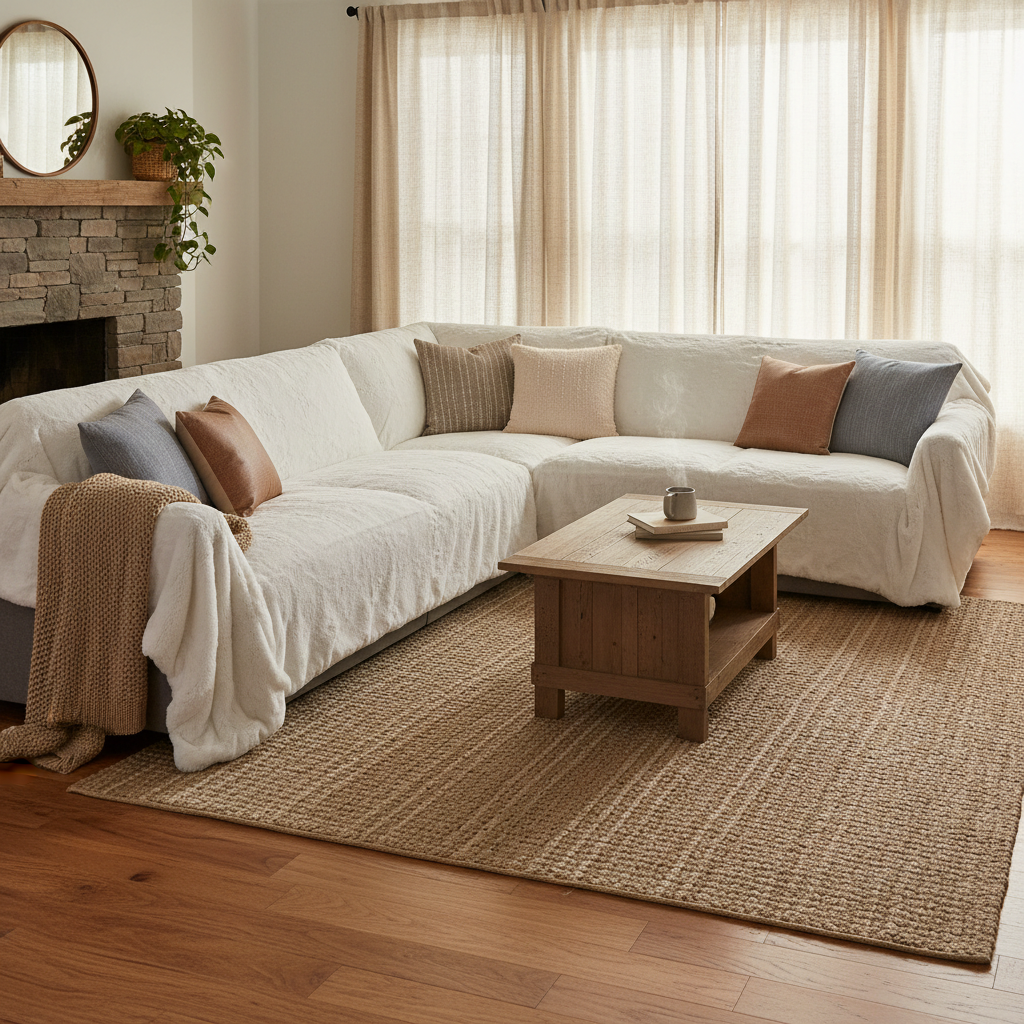 Faux Fur Sofa Slipcover Sizing Decoded: How to Pick the Right Fit for Washable Living Room Style, Pet Households, and L-Shaped Couches