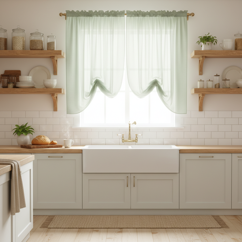 The Real Difference Between Sheer Valances and Full Curtain Panels for Kitchen Window Decor — And Which One Fits Your Space
