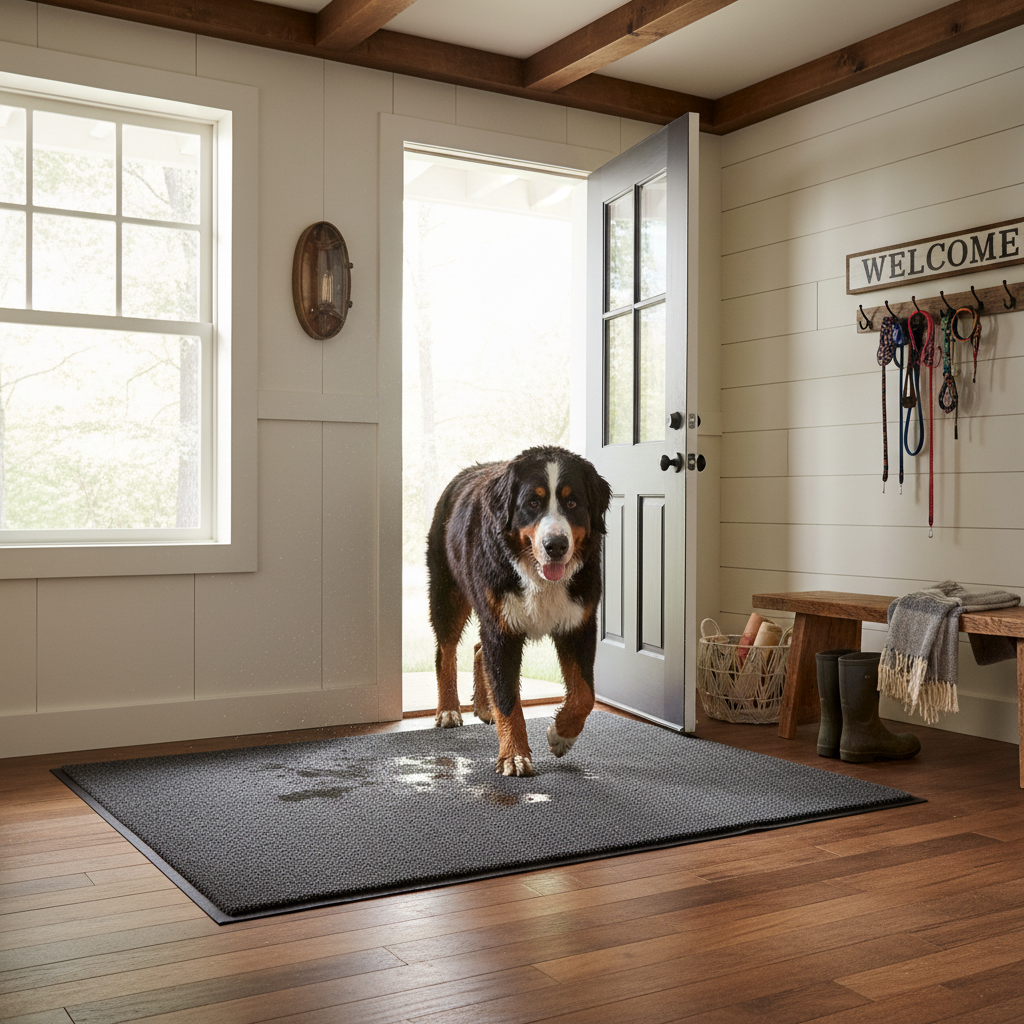 Regular Doormat vs. Absorbent Dog Door Mat: What Four Muddy Paws Reveal About the Difference