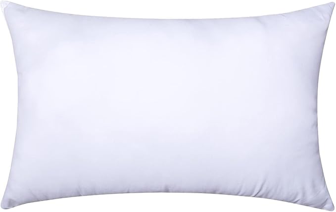 MIULEE Throw Pillow Insert Premium Pillow Stuffer Sham Rectangle for Decorative Cushion Bed Couch Sofa 12x20 Inch