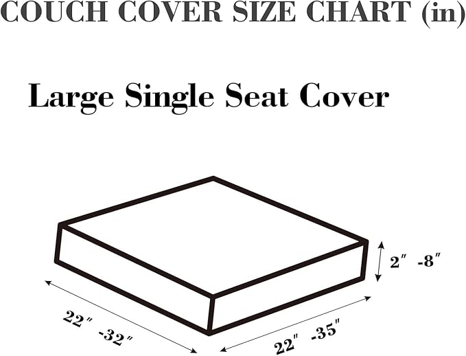 Sofa Covers Couch Covers for Sofa Pet Friendly Couch Cushion Covers Universal Sofa Covers Washable Stretch Slipcovers for Sectional Sofa (Texture Ivory White,Large Single Seat Cover)