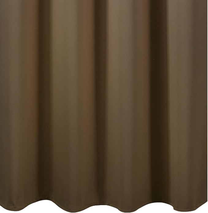 LEMOMO Blackout Curtains 66 x 54 Inch Long Brown Curtains Set of 2 Panels Room Darkening Curtains for Bedroom and Living Room