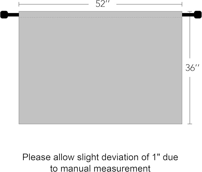 RYB HOME Short Blackout Curtains for Small Window, Sunmmer Heat Light Blocking Privacy Protection Curtains for Sunroom Laundry Room Stair Window, Width 52 by Length 36, Mocha, Set of 2