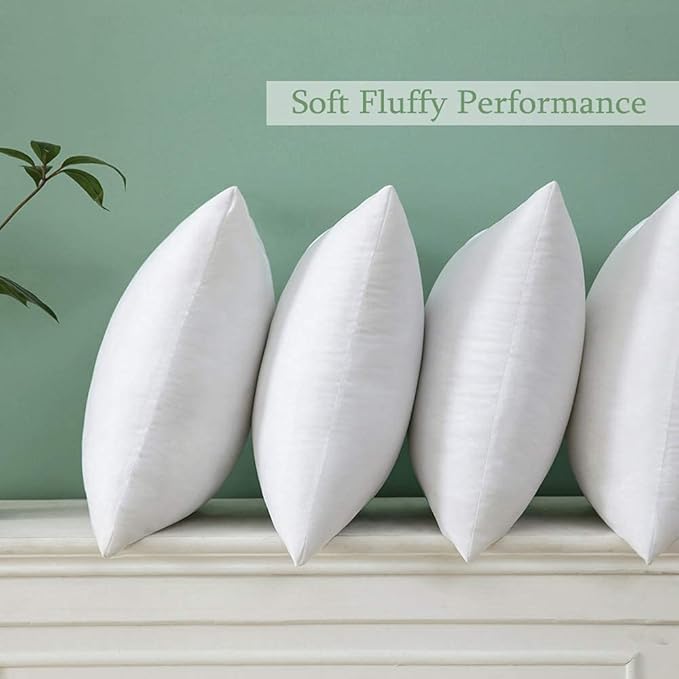 MIULEE Throw Pillow Insert Premium Pillow Stuffer Sham Square for Decorative Cushion Bed Couch Sofa 28x28 Inch