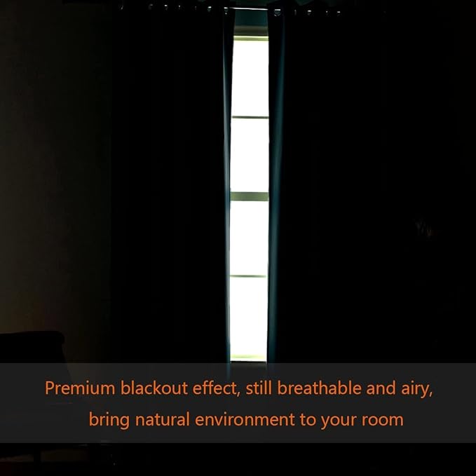 H.VERSAILTEX Blackout Curtains for Sliding Glass Door Room Divider Curtains Noise Reduce Curtain Panel Portable Window Screen Sliding Partition, W120 x L96 inches/8' Tall by 10' Wide, Dove Gray