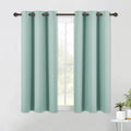 NICETOWN Modern Blackout Curtains Noise Reducing, Aqua Blue, 2 Panels, W42 x L54, Thermal Insulated and Privacy Room Darkening Drape Panels for Boy's Guest Room Door Small Short Window