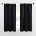 NICETOWN Black Out Curtain Panels for Kitchen - Energy Smart Decoration Thermal Insulating Blackout Drapes/Draperies for Small Window (2 Panels, 29 inches Wide by 50 inches Long)