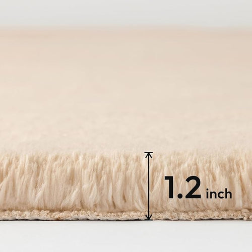 Ashler HOME DECO Ultra Soft Faux Rabbit Fur Chair Couch Cover Area Rug for Bedroom Floor Sofa Living Room Black 2 x 3 Feet