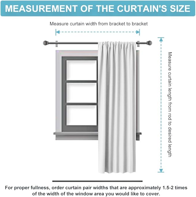 RYB HOME Black Blackout Curtains for Bedroom Living Room 72 inches Long, Thermal Insulated Privacy Rod Pocket Drapes for Nursery Office Home Theater, Width 42 by Length 72, 2 Panels