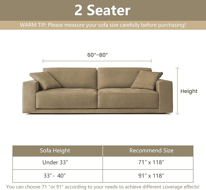 MYSKY HOME Loveseat Cover Moss Green Couch Cover Sectional Couch Covers for 2 Cushion Couch Sofa Thick Universal Chenille Sofa Cover with Tassel Durable Furniture Protector for Dogs 91" x 118"