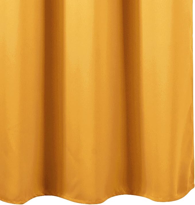LEMOMO Yellow Blackout Curtains 42 x 54 Inch Length Set of 2 Panels Grommet Bedroom Curtains for Living Room