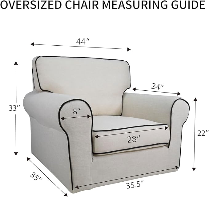PureFit Super Stretch Sofa Slipcover – Spandex Non Slip Soft Couch Sofa Cover, Washable Furniture Protector with Non Skid Foam and Elastic Bottom for Kids, Pets (Oversized, Dark Gray)