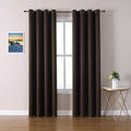 ChrisDowa Blackout Curtains 102 Inches Long 2 Panels Set for Living Room, Grommet Thermal Insulated Room Darkening Curtains for Bedroom (Brown, 52 x 102 Inch)