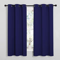 NICETOWN Blackout Curtain Panels, Window Treatment Energy Saving Thermal Insulated Solid Grommet Blackout Drapes/Draperies (Royal Blue, 1 Pair, 34 by 54)