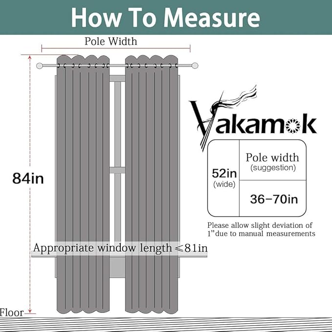 Yakamok 100% Blackout Curtains Dark Green Room Darkening Thermal Insulated with 2 Thick Layers-Hunter Green Window Drapes Set of 2 Panels for Bedroom Living Room 52 Inches by 84 Inches Length
