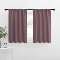 NICETOWN Blackout Curtains for Living Curtains, Dry Rose, 2 Panels, 29 by 30, Room Darkening Window Curtain Panels, Easy-Care Solid Thermal Insulated Draperies/Drapes for Daughter Room
