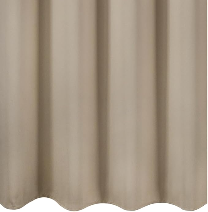LEMOMO Khaki Blackout Curtains 66 x 63 Inch Length/Set of 2 Curtain Panels/Thermal Insulated Room Darkening Blackout Curtains for Bedroom