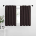 NICETOWN RV Blackout Curtains for Camper Windows, Toffee Brown, 29" Wide by 40" Long, 2 PCs, Short Blackout Curtains & Drapes, Thermal Insulated Blackout Curtain Panels for Kids Room, Play Room