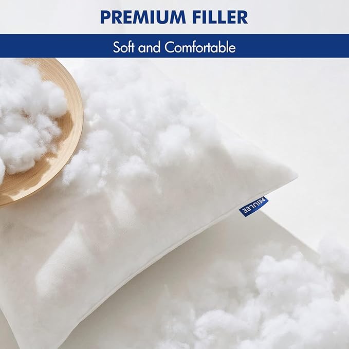 MIULEE Pillow Insert 14x32 Inch, Decorative Rectangle Throw Pillow Inserts, Premium Fluffy Pillow Forms Sham Stuffer for Sofa Couch Living Room