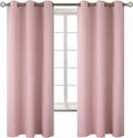 BGment Baby Pink Curtains for Girls Room - Nursery Room Darkening Thermal Insulated Grommet Top Elegant Modern Window Treatment, 2 Panels, 42 x 63 Inch