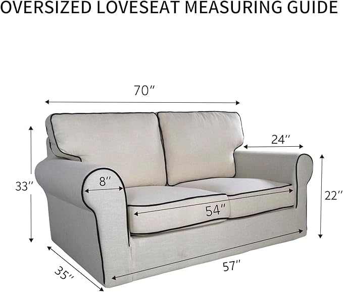 PureFit Super Stretch Sofa Slipcover – Spandex Non Slip Soft Couch Sofa Cover, Washable Furniture Protector with Non Skid Foam and Elastic Bottom for Kids, Pets (Oversized Loveseat, Wine)