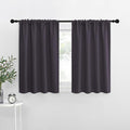 NICETOWN RV Blackout Curtains for Camper Windows, Greyish Purple, 34" x 30", Set of 2, Kitchen Short Blackout Curtains & Drapes, Thermal Insulated Rod Pocket Window Treatment Draperies for Nursery