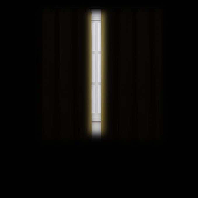 LEMOMO Yellow Thermal Blackout Curtains/42 x 63 Inch/Set of 2 Panels Room Darkening Curtains for Bedroom