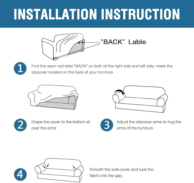 H.VERSAILTEX Stretch Velvet Sofa Covers Large Couch Covers Sofa Slipcovers Furniture Protector Soft with Non Slip Elastic Bottom, Feature Thick Comfy Rich Velour (XL Sofa, 98"-105", Peacock Blue)