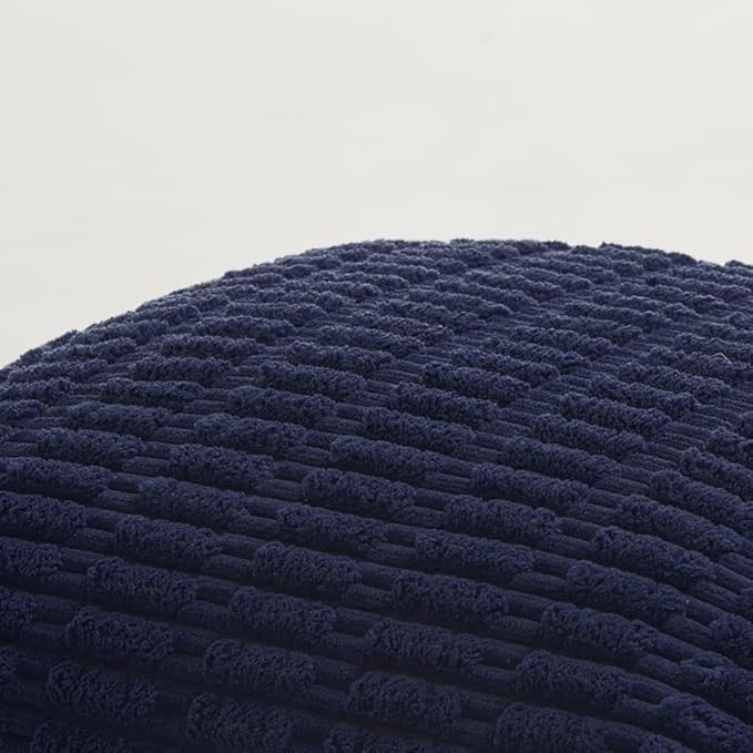Fancy Homi 4 Packs Navy Blue Decorative Throw Pillow Covers 14x24 Inch for Living Room Couch Bed Sofa, Rustic Modern Farmhouse Boho Home Decor, Soft Plush Corduroy Cute Square Cushion Case 35x60 cm