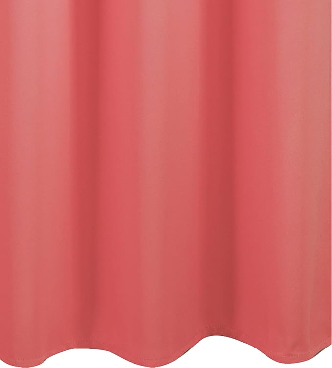 LEMOMO Blackout Curtains 38 x 54 inch/Coral Curtains Set of 2 Panels/Thermal Insulated Room Darkening Bedroom Curtains