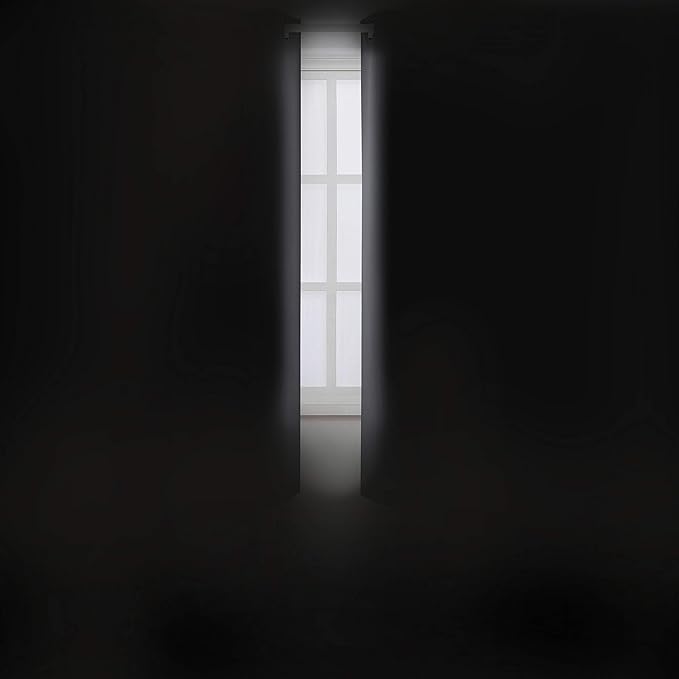 LEMOMO Grey Thermal Blackout Curtains/38 x 54 Inch/Set of 2 Panels Room Darkening Curtains for Bedroom