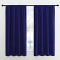 NICETOWN RV Blackout Curtains for Camper Windows, Navy Blue, 29" Wide by 50" Long, 2 PCs, Short Blackout Curtains & Drapes, Thermal Insulated Blackout Curtain Panels for Kids Room, Play Room