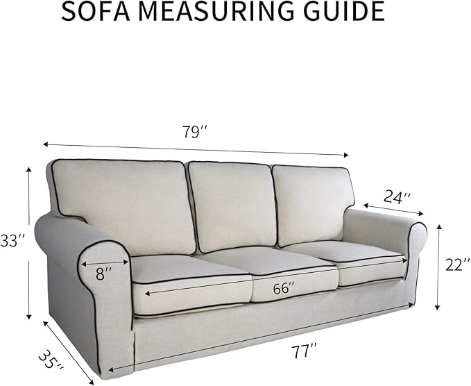 PureFit Super Stretch Sofa Slipcover – Spandex Non Slip Soft Couch Sofa Cover, Washable Furniture Protector with Non Skid Foam and Elastic Bottom for Kids, Pets （Sofa, Grayish Green）