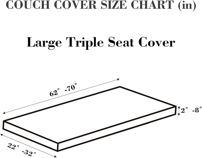 Couch Covers for 3 Cushion Sofa Pet Friendly Couch Cushion Covers Universal Sofa Covers Washable Stretch Slipcovers for Sectional Sofa (Texture Light Gray,Large Triple Seat Cover)