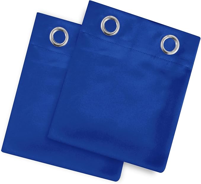 LEMOMO Blackout Curtains 52 x 90 Inch Long Royal Blue Curtains Set of 2 Panels Room Darkening Curtains for Bedroom and Living Room