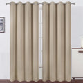 LEMOMO Khaki Thermal Blackout Curtains/52 x 95 Inch/Set of 2 Panels Room Darkening Curtains for Bedroom
