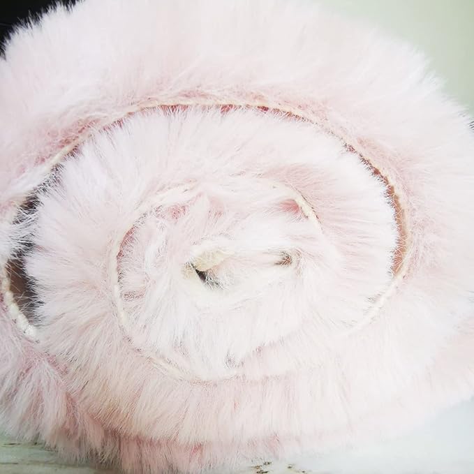 Ghouse Pink Faux Rabbit Fur Rug 6x9 Machine Washable Area Rugs for Bedroom Fluffy Rugs for Living Room No-Shedding Carpet Sheepskin Rug