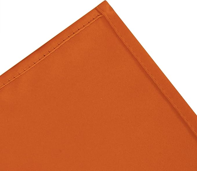 LEMOMO Orange Blackout Curtains 42 x 54 Inch Length Set of 2 Panels Grommet Bedroom Curtains for Living Room