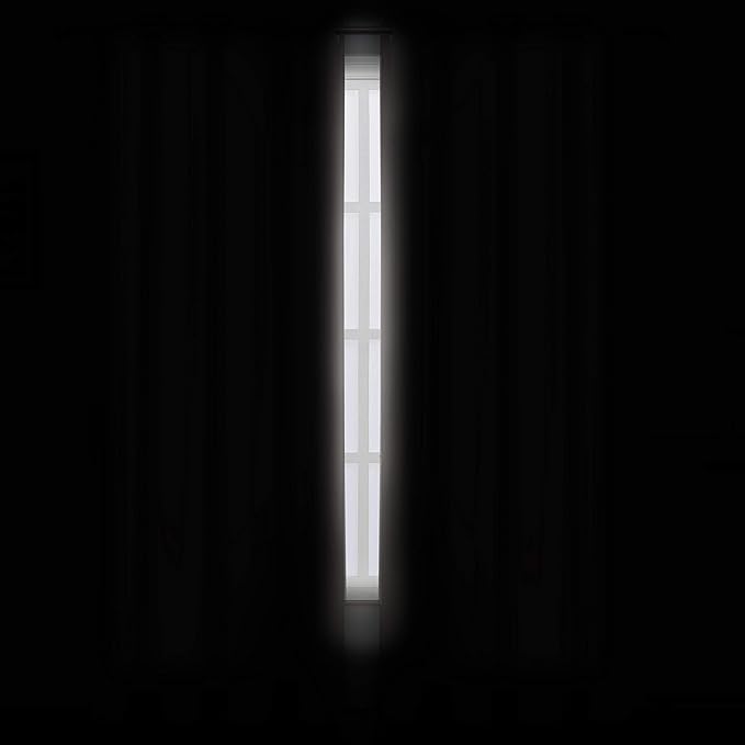 LEMOMO Light Beige Thermal Blackout Curtains/42 x 95 Inch/Set of 2 Panels Room Darkening Curtains for Bedroom