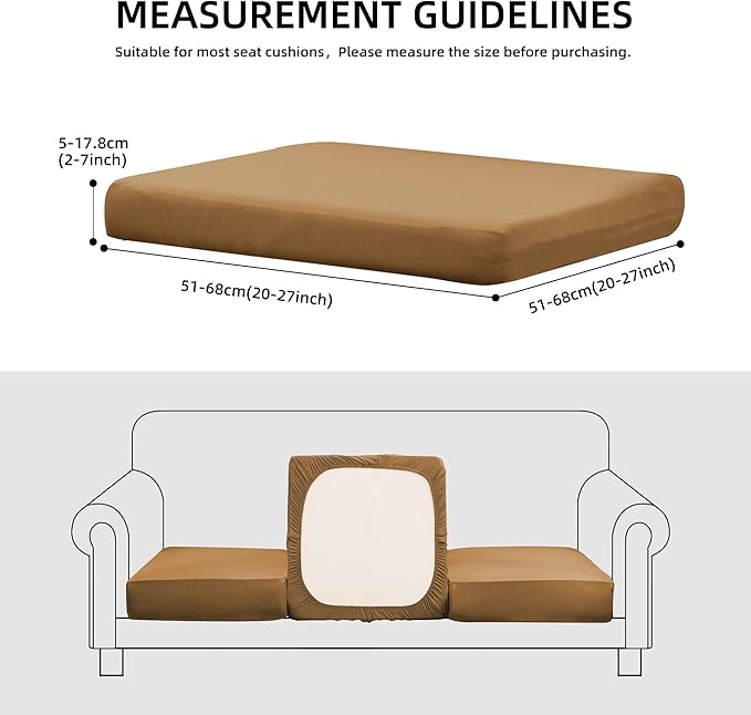 Outdoor Cushion Covers Set,12PCS Patio Furniture Couch Seat Slipcovers, Replacement for Sofa Sectional Chair(Cover，Only)