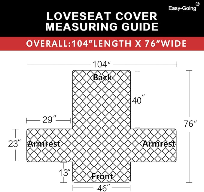 Easy-Going Reversible Loveseat Couch Cover for 2 Cushion Couch Sofa Cover for Dogs Water Resistant Furniture Protector with Foam Sticks Elastic Straps for Pet (Loveseat, Army Green/Beige)