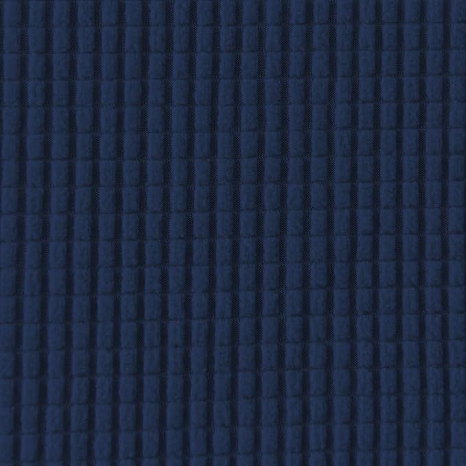 Easy-Going Stretch Loveseat Slipcover 1-Piece Sofa Cover Furniture Protector Couch Soft with Elastic Bottom for Kids Polyester Spandex Jacquard Fabric Small Checks (Loveseat, Navy)
