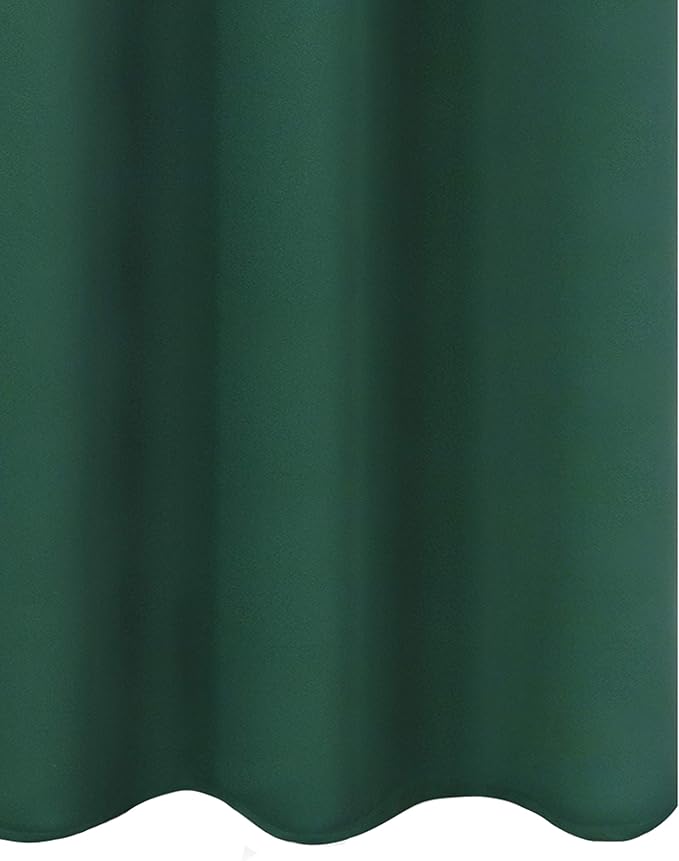 LEMOMO Dark Green Thermal Blackout Curtains/42 x 95 Inch/Set of 2 Panels Room Darkening Curtains for Bedroom