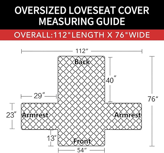 Easy-Going Sofa Slipcover Reversible Loveseat Sofa Cover Couch Cover for 2 Cushion Couch Furniture Protector with Elastic Straps for Pets Kids Dog Cat (Oversized Loveseat, Chocolate/Chocolate)