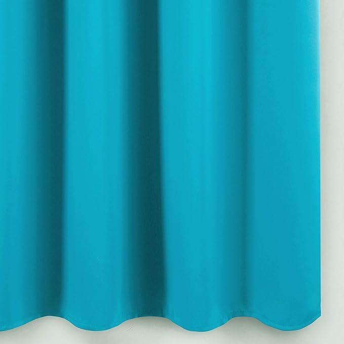 LEMOMO Teal Blackout Curtains/42 x 84 Inch/Set of 2 Panels Thermal Room Darkening Living Room Curtains