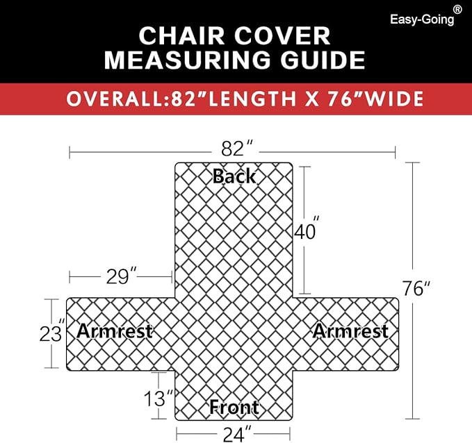 Easy-Going Chair Sofa Slipcover Reversible Sofa Cover Water Resistant Couch Cover Furniture Protector Cover with Elastic Straps for Pets Kids Children Dog Cat (Chair, Black/Beige)