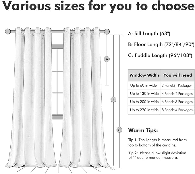 MIULEE Velvet Curtains Chocolate Elegant Grommet Thermal Insulated Soundproof Brown Room Darkening Curtains/Drapes for Classical Living Room Bedroom Decor 52 x 84 Inch Set of 2